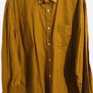 NWT Men’s Old Navy Everyday Shirt XXL Linen Blend Long Sleeve Button-Down